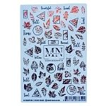 34F Слайдеры для дизайна ногтей Фольгированый Miw Nails 2 гр (осень)