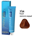 7,34 Крем-краска средне-русый золото-медный коньяк Princess Essex Estel Professional 60 мл