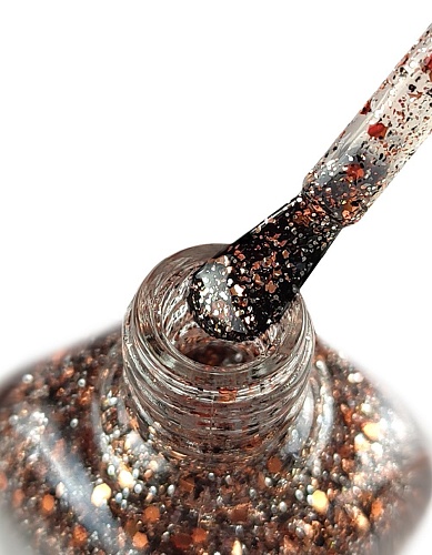 147 Лак для ногтей укрепляющий Luxury Flakes Nail Polish Prolac+Bioceramics IQ Beauty 12,5 мл