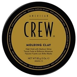 Глина формирующая сильной фиксации и средним уровнем блеска для укладки волос American Crew Molding Clay 85 гр
