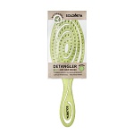 Расческа-био подвижная зеленая Detangling Bio Hair Brush Green 5440-M2 Solomeya