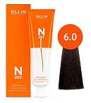 6,0 Крем-краска перманентная темно-русый N-Joy Ollin Professional 100 мл