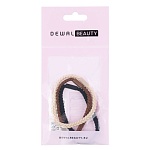 Резинки для волос бежевый, коричневый, черный Dewal Beauty 3 шт