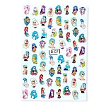 07B Слайдеры для дизайна ногтей Цветной Miw Nails 2 гр