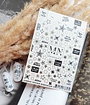 #F-28 Слайдеры для дизайна ногтей Фольгированый Miw Nails 2 гр (нг)