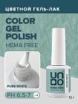 2401 Гель-лак для ногтей Чистый белый - White Hema Free Uno 10 гр