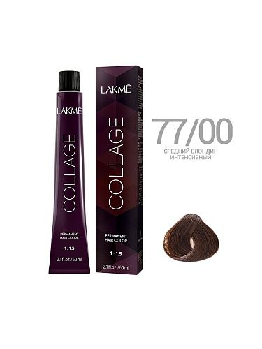 77,00 Крем-краска для волос перманентная Средний блондин интенсивный Collage Lakme 60 мл