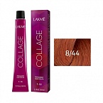 8,44 Крем-краска для волос перманентная Блондин медный яркий Collage Lakme 60 мл