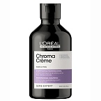 Крем-шампунь с фиолетовым пигментом для нейтрализации желтизны очень светлых волос L'Oreal Professionnel Serie Expert Chroma Creme 300 мл