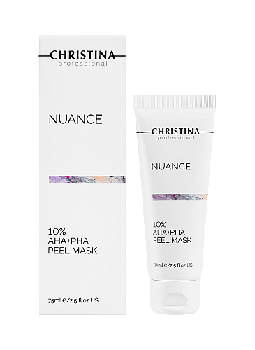 Пилинг-маска для кожи лица, шеи и зоны декольте -10% AHA+PHA Peel Nuance Christina 75 мл