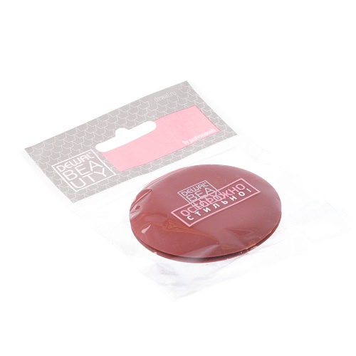 Зеркало карманное Прованс круглое бордовое d 6 см Dewal Beauty