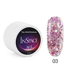 03 Гель для дизайна ногтей светоотражающий футуристический лиловый InSpace TNL 5 мл