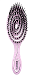 Расческа-био подвижная с натуральной щетиной сиреневая Detangling Bio Hair Brush Lilac Solomeya