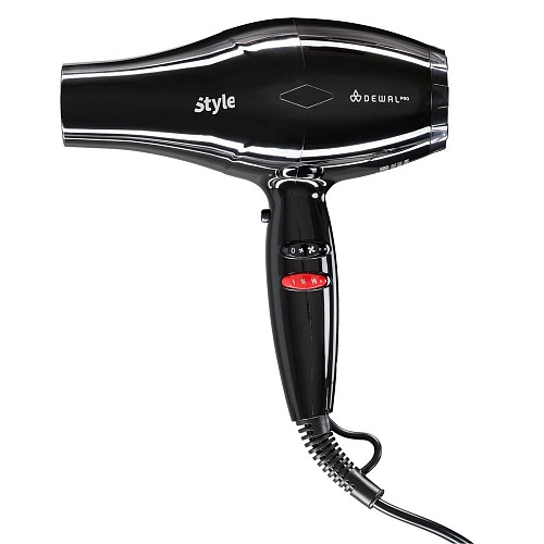 Фен для волос Pro Style 2 насадки диффузор 2000 Вт черный Dewal