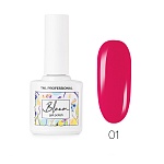 01 Гель-лак малиновый цветок Bloom TNL 10 мл