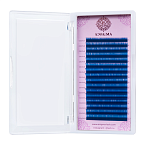 Ресницы цветные микс 0,07/C/7-13 mm Синий Enigma 16 линий