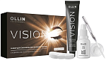 Набор для окрашивания бровей и ресниц коричневый Vision Ollin Professional 20 мл