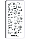 Пластина для стемпинга Crazy story Flower 4 Kapous Nails
