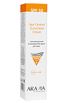 Крем для лица SPF-50 солнцезащитный антивозрастной Age Control Sunscreen Aravia 100 мл