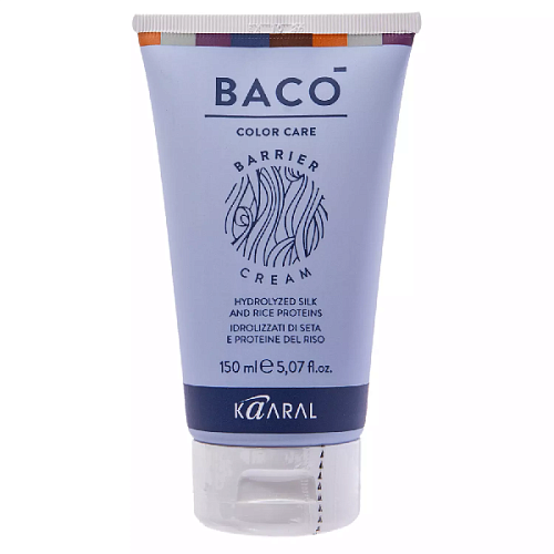 Крем-барьер защитный с гидролизатами шелка и рисовыми протеинами Baco Color Care Kaaral 150 мл