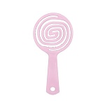 Расческа-мини для распутывания волос леденец Розовая Detangling Hair Brush Solomeya