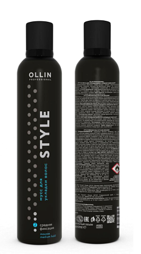 Мусс для укладки волос средней фиксации Style Ollin Professional 250 мл