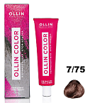 7,75 Крем-краска перманентная русый коричнево-махагоновый Ollin Color Ollin Professional 100 мл