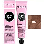 8M Крем-краска для волос светлый блондин мокка Super Sync Pre-Bonded Matrix 90 мл