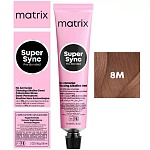 8M Крем-краска для волос светлый блондин мокка Super Sync Pre-Bonded Matrix 90 мл