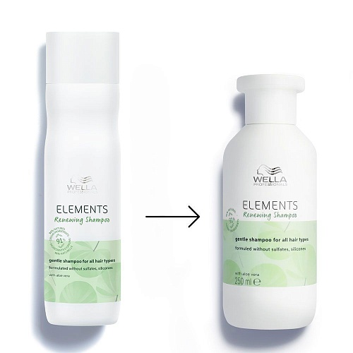 Шампунь для волос обновляющий Elements Wella 250 мл