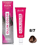 8,7 Крем-краска перманентная светло-русый коричневый Ollin Color Ollin Professional 100 мл