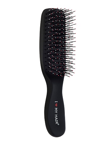 Щетка парикмахерская Spider 1503 черная матовая размер S I love my hair