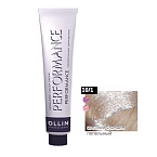 10,1 Крем-краска перманентная светлый блонд пепельный Ollin Performance Ollin Professional 60 мл