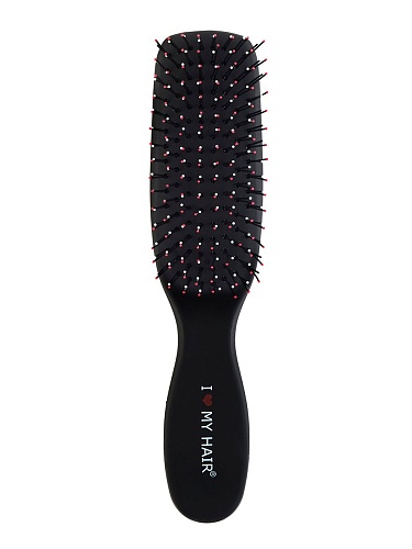 Щетка парикмахерская Spider 1503 черная матовая размер S I love my hair