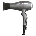 Фен для волос ErgoLife Compact 2 насадки 2000 Вт графит Dewal