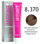 8,370 Крем-краска для седых волос светлый блонд золотисто-фиолет MyPoint Special Grey Tefia 60 мл