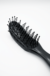 Расческа гибкая для волос с двойными зубьями черная Flexible Hairbrush Bouticle