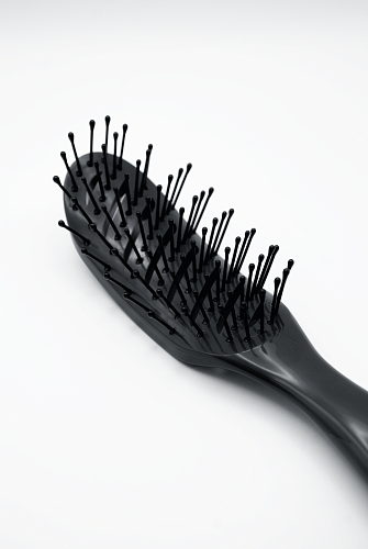 Расческа гибкая для волос с двойными зубьями черная Flexible Hairbrush Bouticle