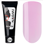 04 Полигель Прозрачно-розовый в тубе AcryGel Naomi Irisk 15 гр