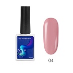 04 Полигель для ногтей жидкий карамельный Poly Gel TNL 10 мл