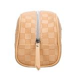 Косметичка для аксессуаров Шашки абрикос Dewal Beauty 24*11*13 см