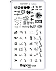 Пластина для стемпинга Crazy story Esoterics Kapous Nails