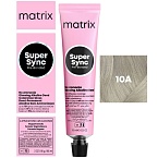 10A Крем-краска для волос очень-очень светлый блондин пепельный Super Sync Pre-Bonded Matrix 90 мл