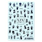 05# Слайдеры для дизайна ногтей Черно-белый Miw Nails 2 гр