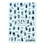 05# Слайдеры для дизайна ногтей Черно-белый Miw Nails 2 гр