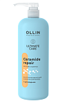 Шампунь для волос восстанавливающий с церамидами Ultimate Care Ollin Professional 1000 мл