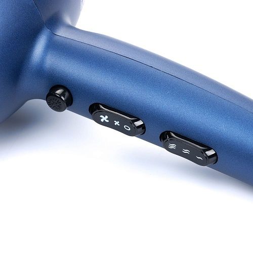 Фен для волос Exception Compact компактный ионизация 2 насадки 2200 Вт синий Dewal