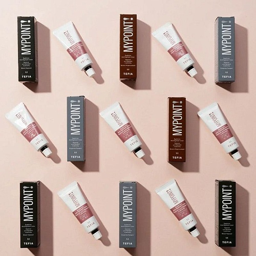 Краска для бровей и ресниц Черная Eyebrow And Eyelash Color Tefia 25 мл