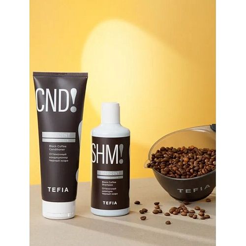 Кондиционер для волос оттеночный Черный кофе Black Coffee MyPoint Color Care Tefia 250 мл