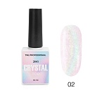 02 Топ для гель-лака 2в1 розово-перламутровый Crystal Top TNL 10 мл